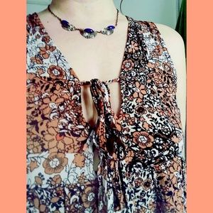 Xhilaration Casual Flowy Floral Babydoll Dress